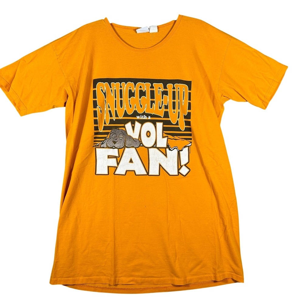 Vintage 90s Tennessee Vol Fan T-Shirt Mens One Size Graphic Made In‎ USA